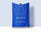 Personalized Tri Delta Traditional XL 60x80 Sherpa Blanket