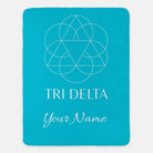 Personalized Tri Delta Traditional Sherpa Blanket -60x80
