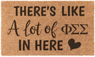 Phi Sigma Sigma Coir Doormat - A Lot of Door Mats