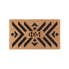 Phi Mu Coir Doormat - Boho Door Mats