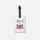 Phi Mu Luggage Tag (Set of 2) - Crest Luggage Tags