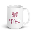 Pi Beta Phi Ceramic Mug 15 oz. - Bow