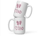 Pi Beta Phi Ceramic Mug 15 oz. Bow