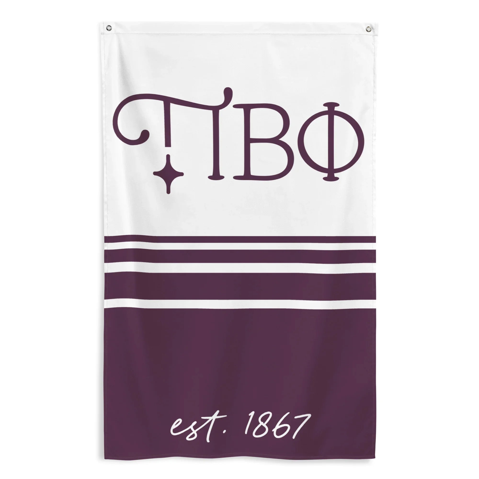 Pi Beta Phi Flag - Stripes | Pi Phi Dorm Decor | Sorority Gifts