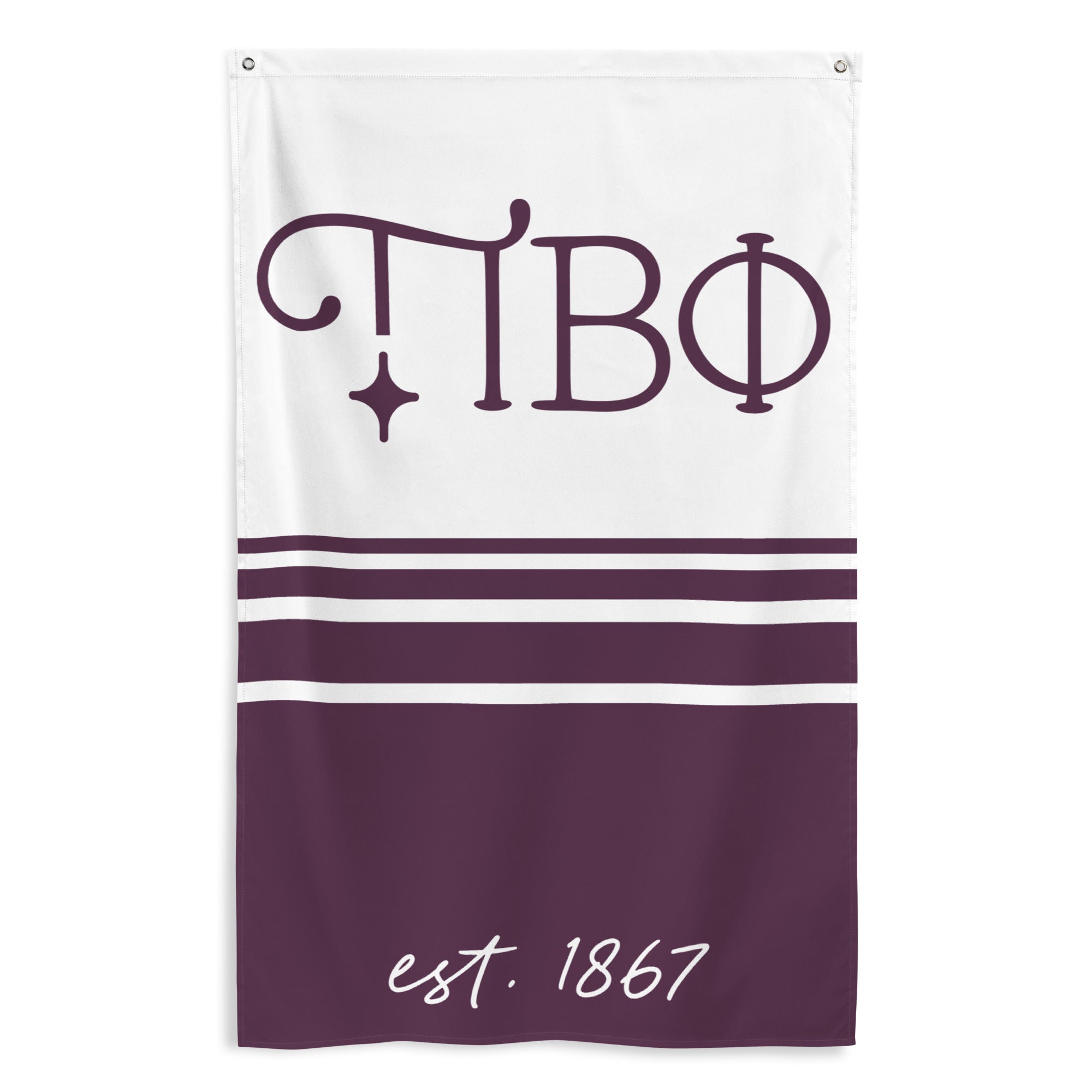 Pi Beta Phi Flag - Stripes | Pi Phi Dorm Decor | Sorority Gifts