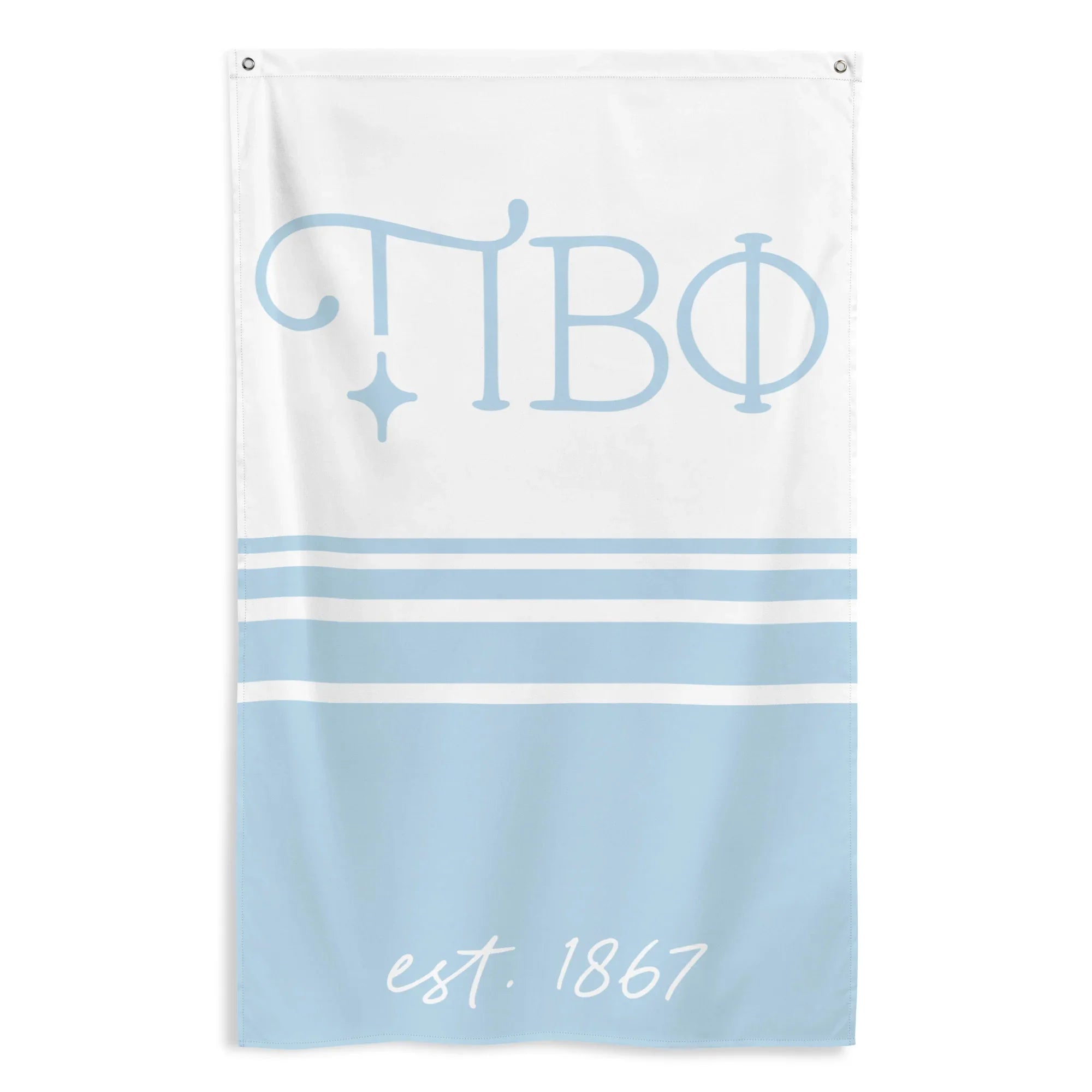 Pi Beta Phi Flag - Stripes | Pi Phi Dorm Decor | Sorority Gifts