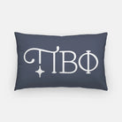 Pi Beta Phi Greek Letters Lumbar Throw Pillow