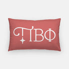Pi Beta Phi Greek Letters Lumbar Throw Pillow