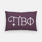 Pi Beta Phi Greek Letters Lumbar Throw Pillow