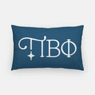 Pi Beta Phi Greek Letters Lumbar Throw Pillow