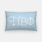Pi Beta Phi Greek Letters Lumbar Throw Pillow
