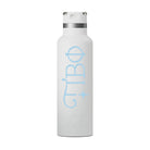 Pi Beta Phi RTIC 20 oz Ceramic Lined Water Bottle Tumbler UV Print Blue Silver