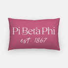 Pi Beta Phi Traditional 1867 Throw Pillow | Pi Phi Big Little Gifts