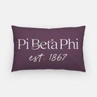 Pi Beta Phi Traditional 1867 Throw Pillow | Pi Phi Big Little Gifts