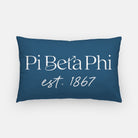 Pi Beta Phi Traditional 1867 Throw Pillow | Pi Phi Big Little Gifts