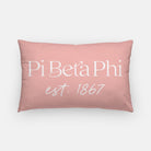 Pi Beta Phi Traditional 1867 Throw Pillow | Pi Phi Big Little Gifts