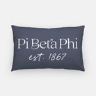 Pi Beta Phi Traditional 1867 Throw Pillow | Pi Phi Big Little Gifts