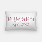 Pi Beta Phi Traditional 1867 Throw Pillow | Pi Phi Big Little Gifts