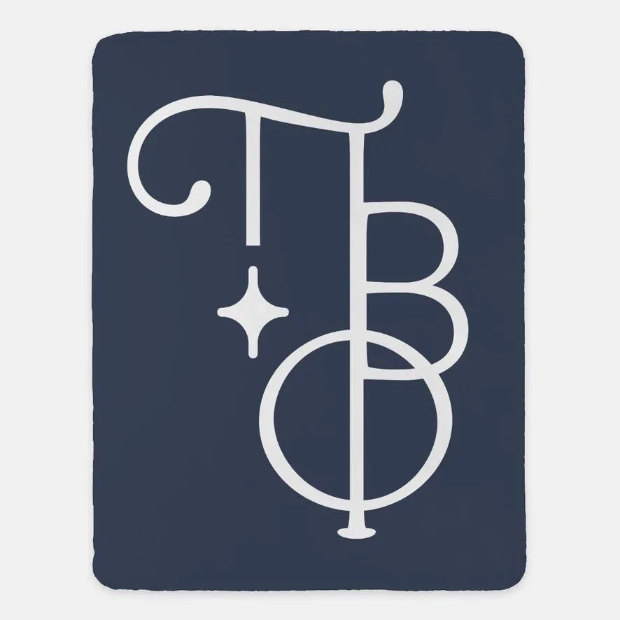 Pi Beta Phi XL 60x80 Sherpa Throw Blanket - Stacked Greek Letters