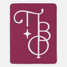Pi Beta Phi XL 60x80 Sherpa Throw Blanket - Stacked Greek Letters