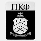 Pi Kappa Phi XL 60x80 Blanket - Coat of Arms Wide Band Black Throw Blankets