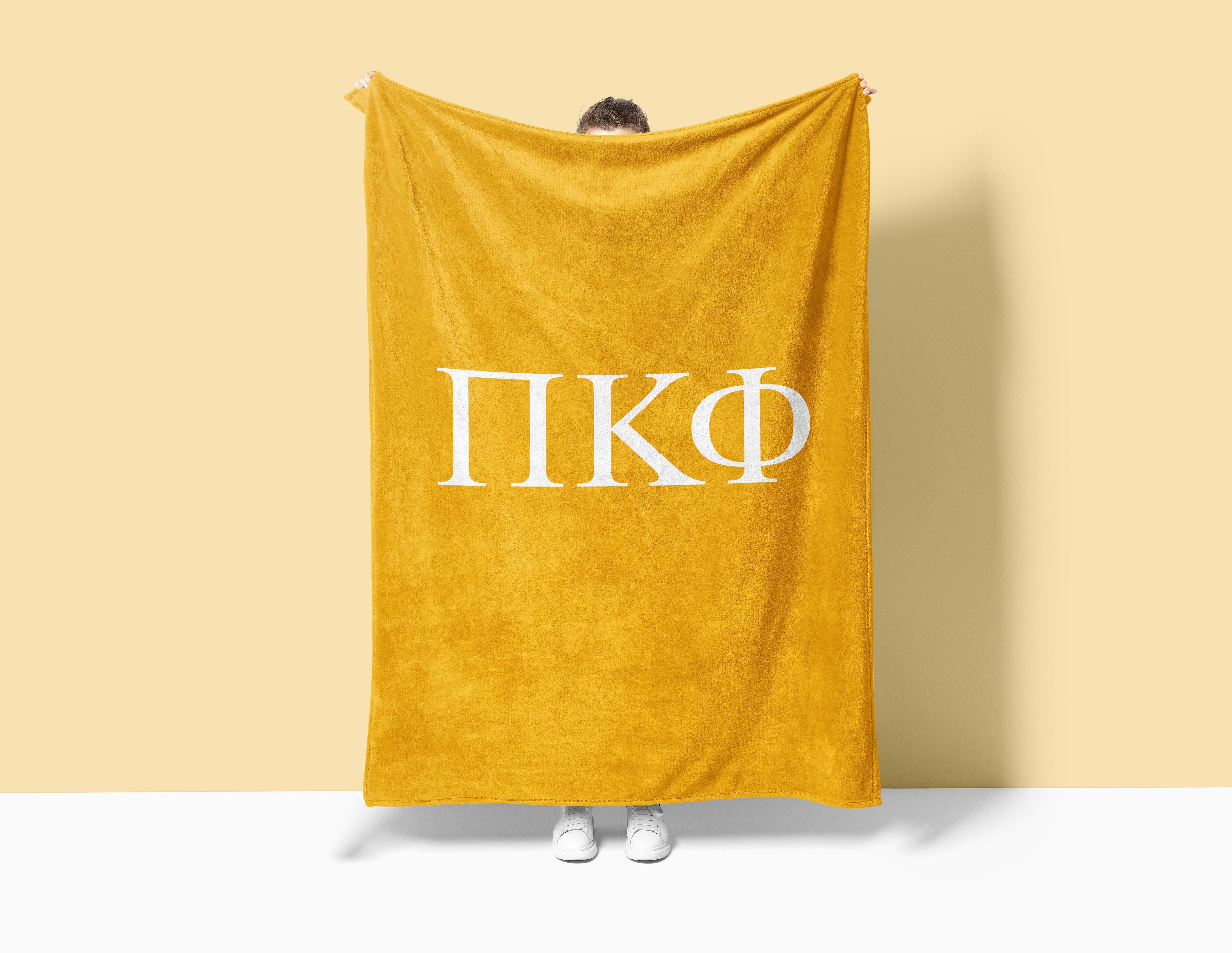 Pi Kappa Phi XL 60x80 Sherpa Throw Blanket - Greek Letters | Gifts