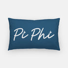 Pi Phi Script Lumbar Throw Pillow 