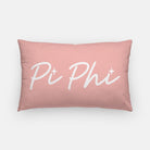 Pi Phi Script Lumbar Throw Pillow 