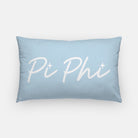 Pi Phi Script Lumbar Throw Pillow | Pi Beta Phi Big & Little Gifts