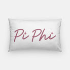 Pi Phi Script Lumbar Throw Pillow 