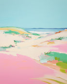Pink Dunes Abstract Coastal Print | Wall Art | Dorm Decor