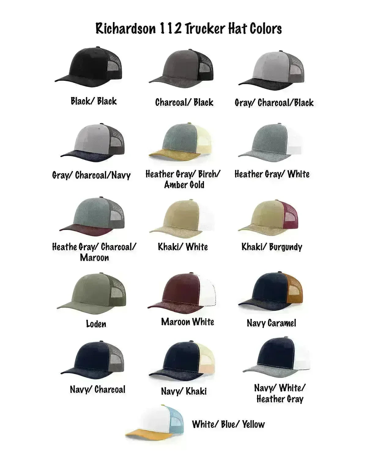 Alpha Xi Delta Richardson 112 Leatherette Patch Trucker Hat Scroll  Navy/ Khaki