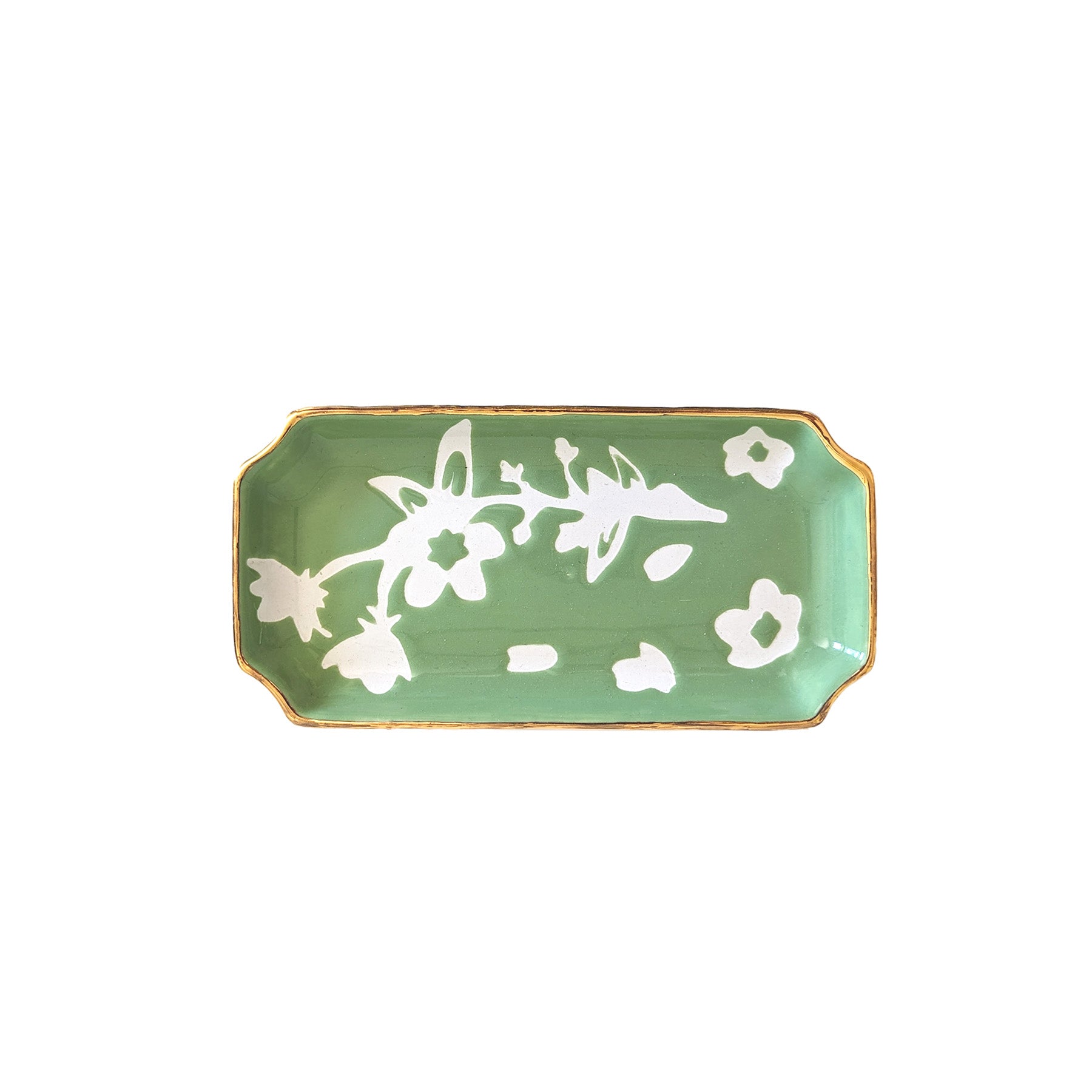 Sakura Trays with Gold Accent