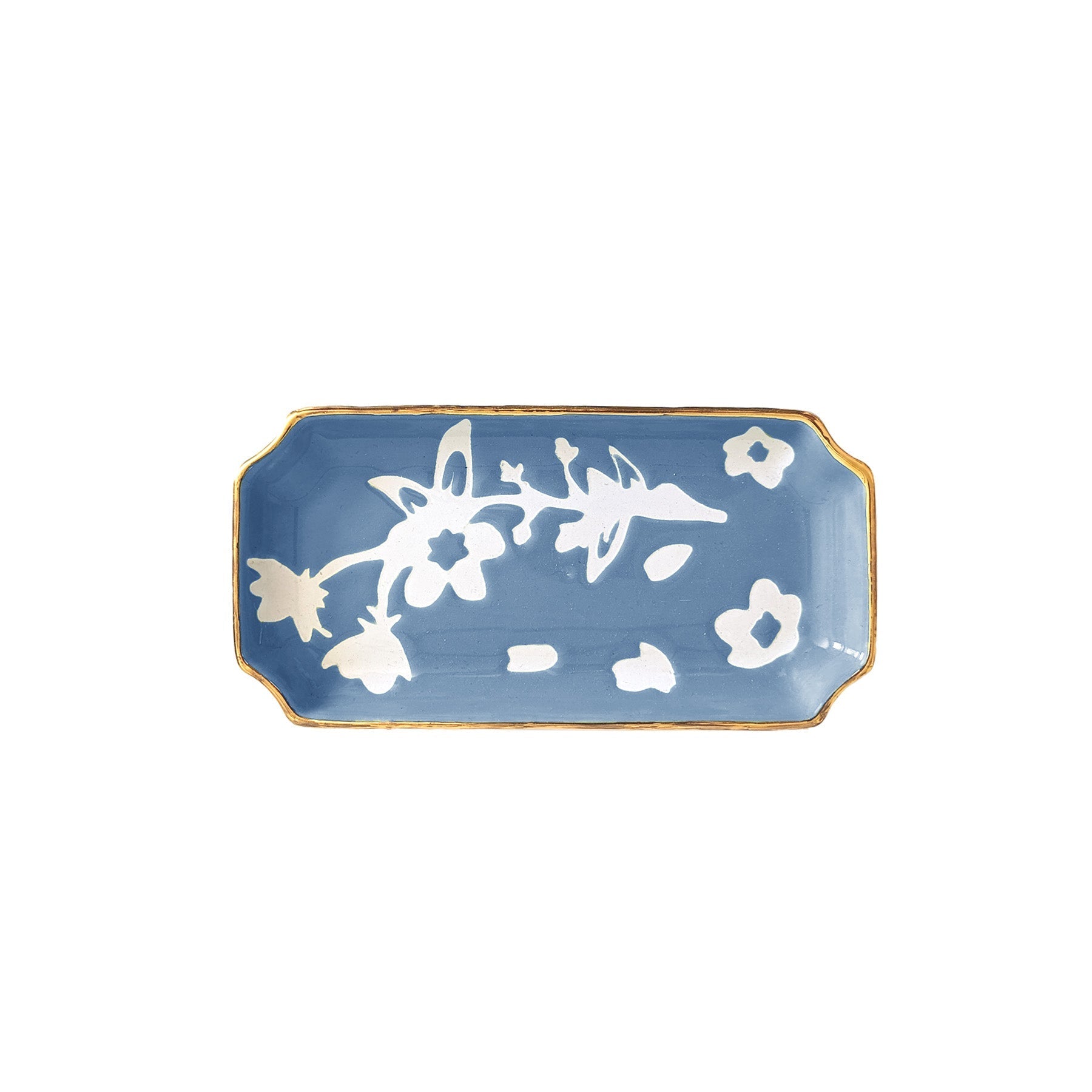 Sakura Trays with Gold Accent