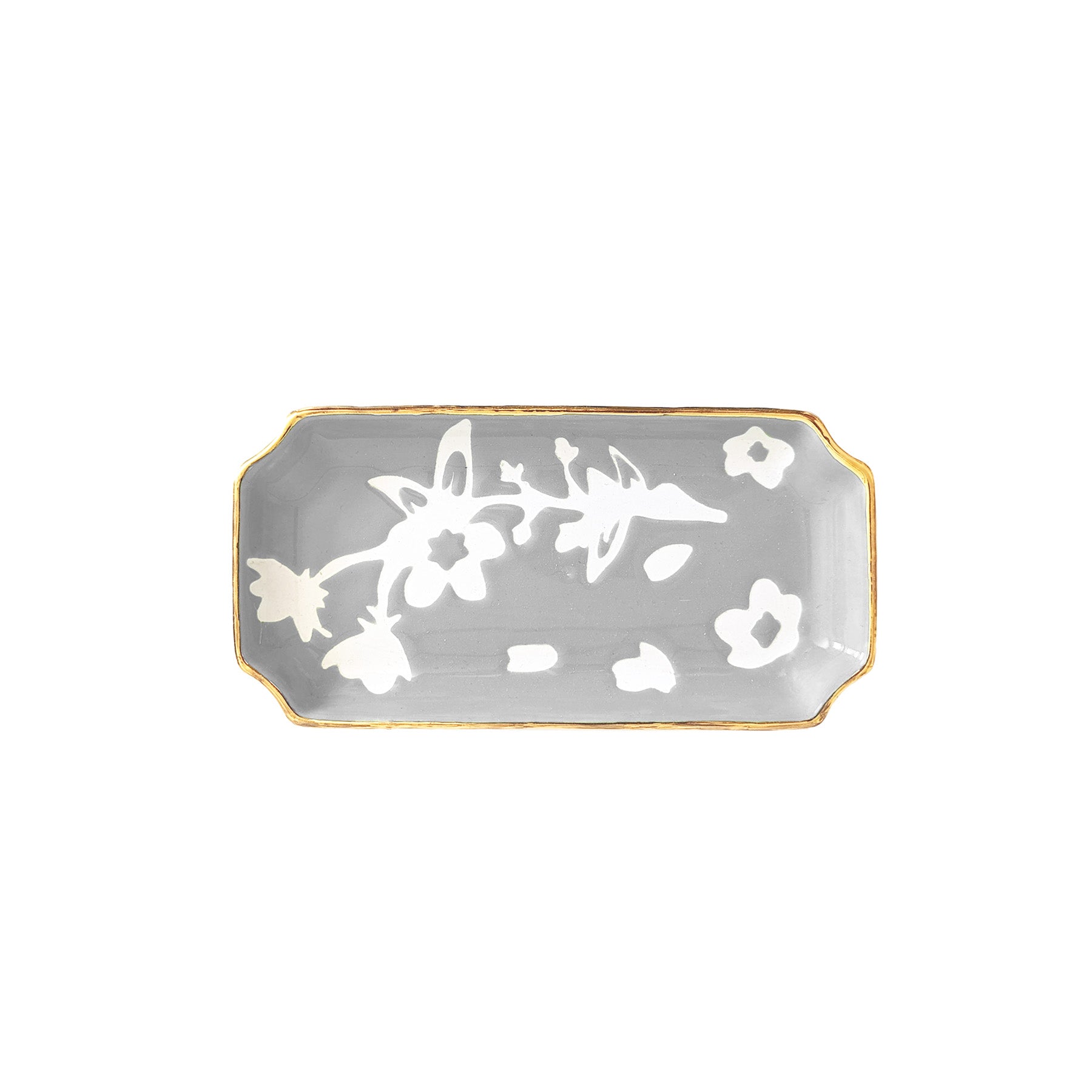 Sakura Trays with Gold Accent