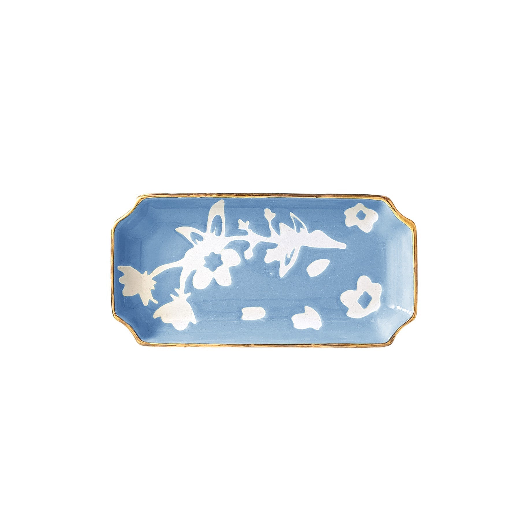 Sakura Trays with Gold Accent