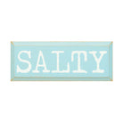 Beach Sign  Salty! 7"x18" | Summer Quote Sign | Beach Home Decor | Dorm Decor | Festive Fit Home