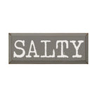 Beach Sign  Salty! 7"x18" | Summer Quote Sign | Beach Home Decor | Dorm Decor | Festive Fit Home