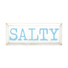 Beach Sign  Salty! 7"x18" | Summer Quote Sign | Beach Home Decor | Dorm Decor | Festive Fit Home