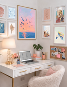 Gulls at Sunset Art Print | Coastal Dorm Decor | Wall Art - Campus Greek Fit