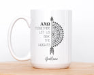 Alpha Chi Personalized Mug Deluxe 15 oz. - Boho Seek the Heights | AXO Gifts