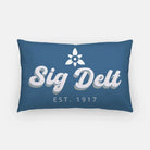 Sig Delt Lumbar Throw Pillow Cover - Retro Pillow Covers