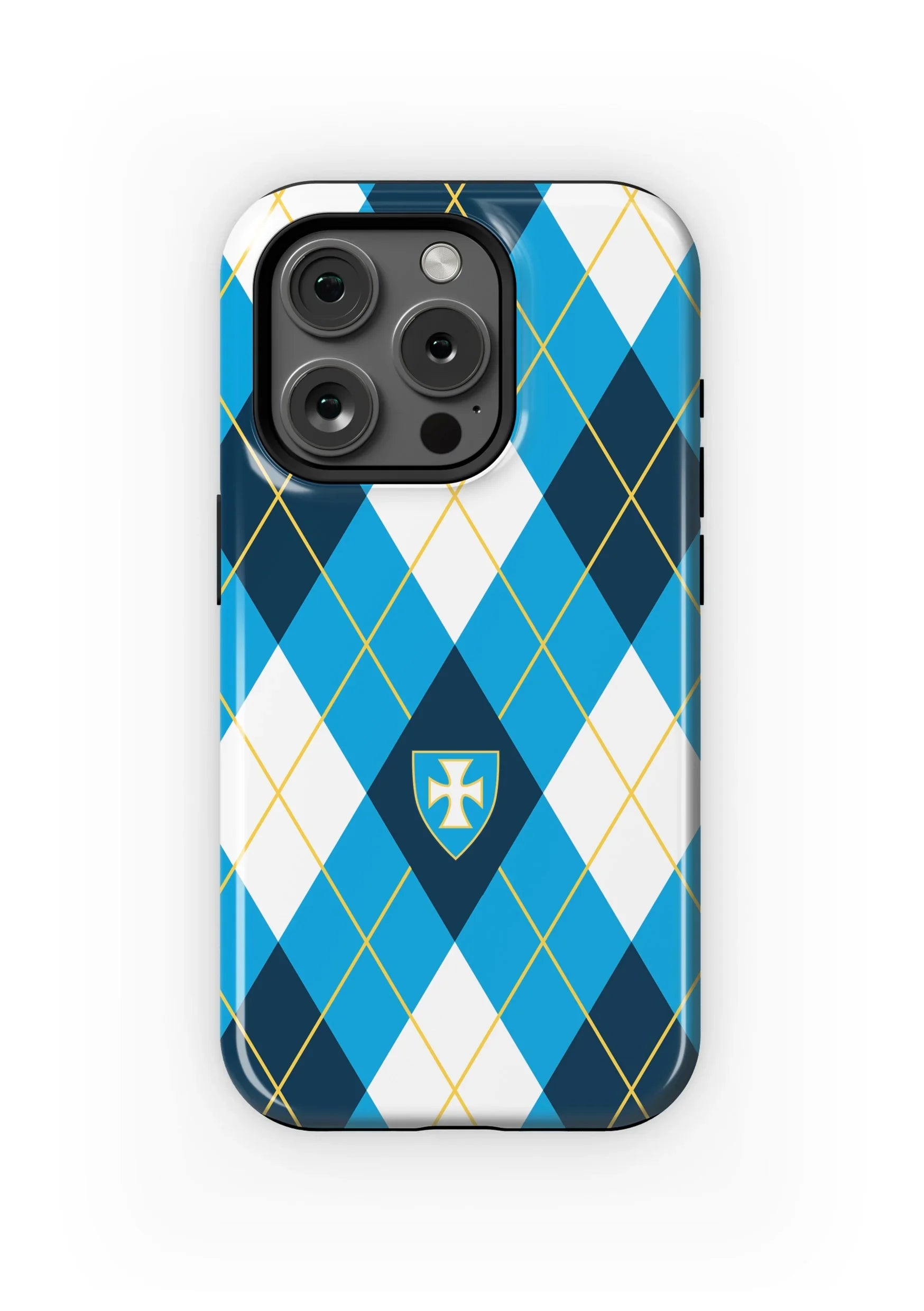 Sigma Chi iPhone 16, 15, 14, 13 Mobile Phone Case - Argyle Gloss Mobile Phone Cases