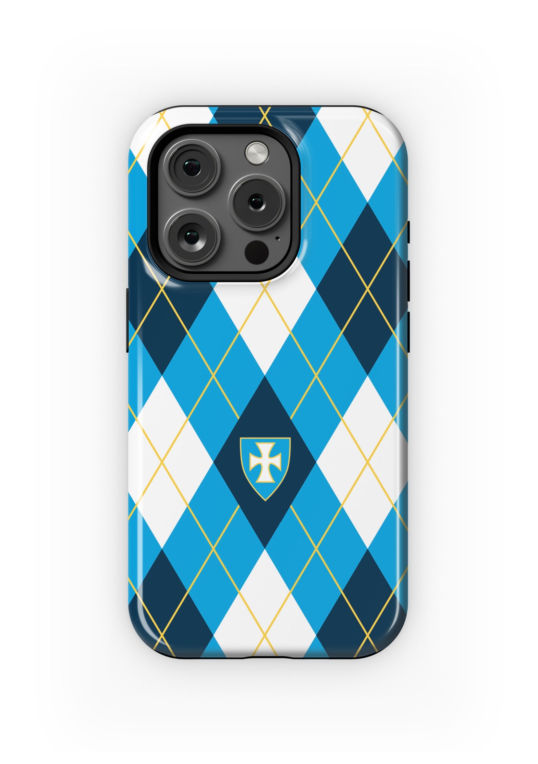 Sigma Chi iPhone 16, 15, 14, 13 Mobile Phone Case - Argyle Gloss Mobile Phone Cases