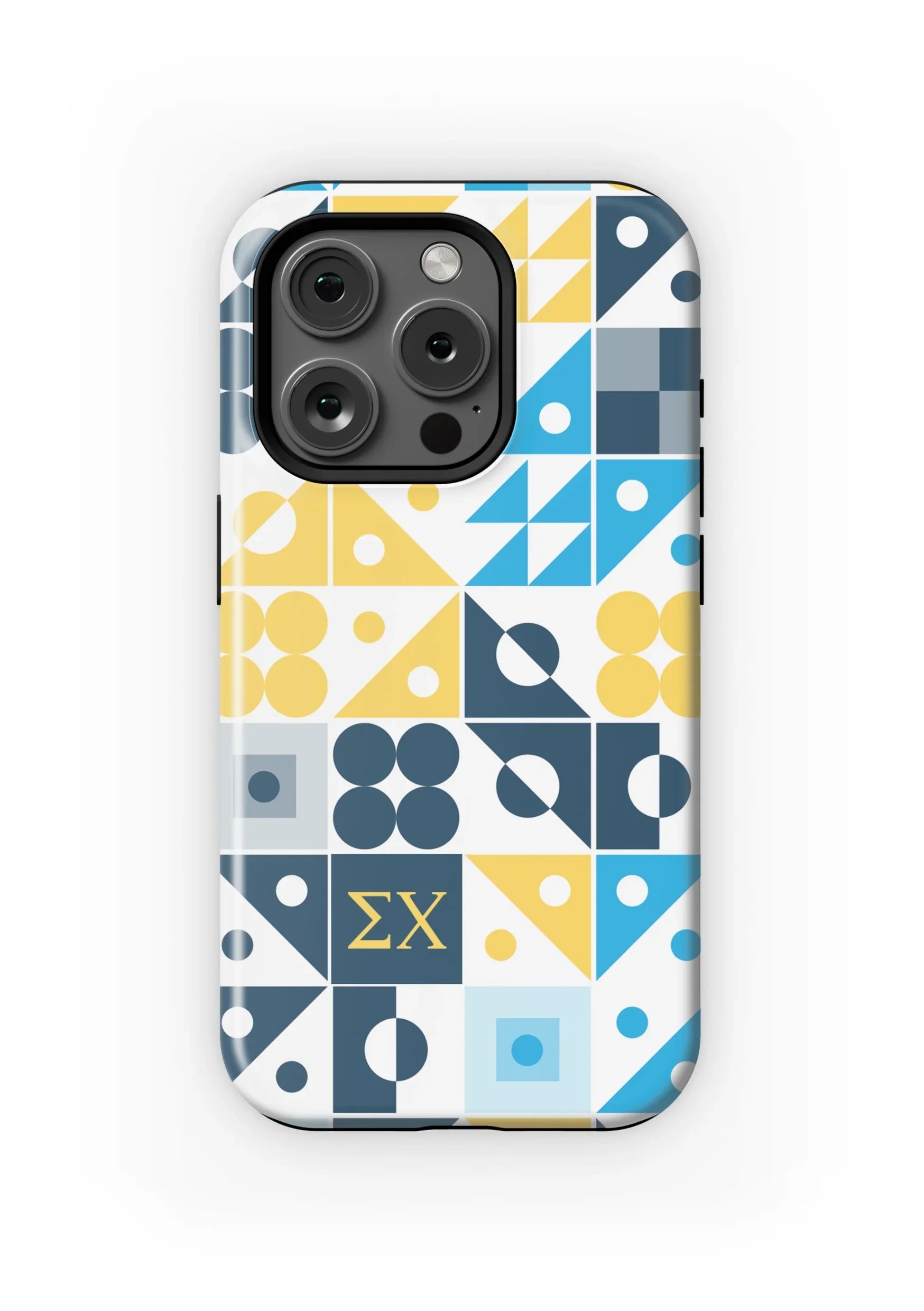 Sigma Chi iPhone 16, 15, 14, 13 Mobile Phone Case - Geo Matte Mobile Phone Cases