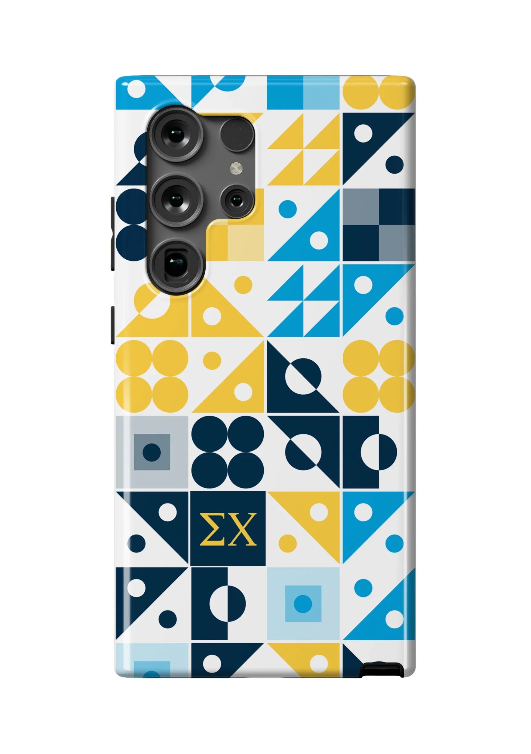 Sigma Chi Samsung Galaxy 25, 24, 23 Mobile Phone Case - Geo Gloss Mobile Phone Cases