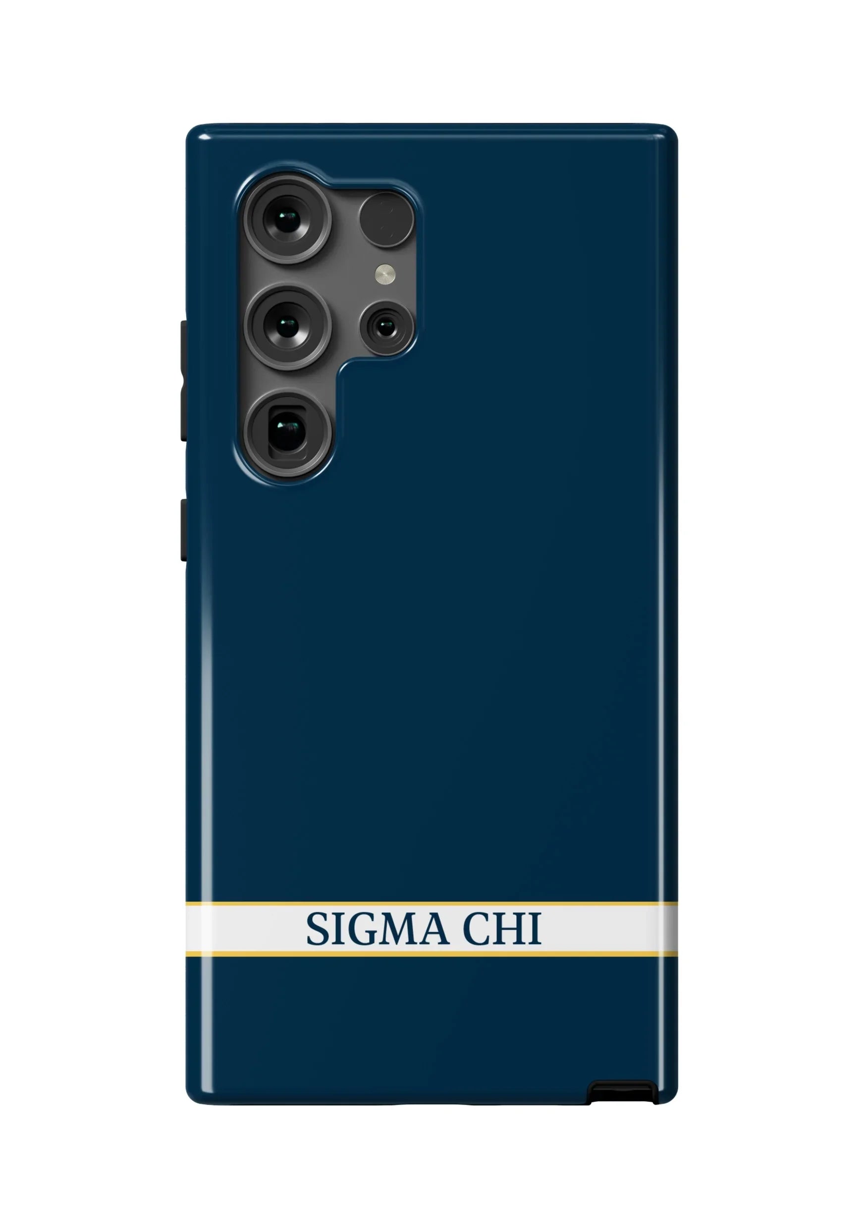 Sigma Chi Samsung Galaxy 25, 24, 23 Mobile Phone Case - Blue Gloss Mobile Phone Cases