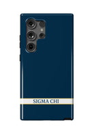 Sigma Chi Samsung Galaxy 25, 24, 23 Mobile Phone Case - Blue Gloss Mobile Phone Cases