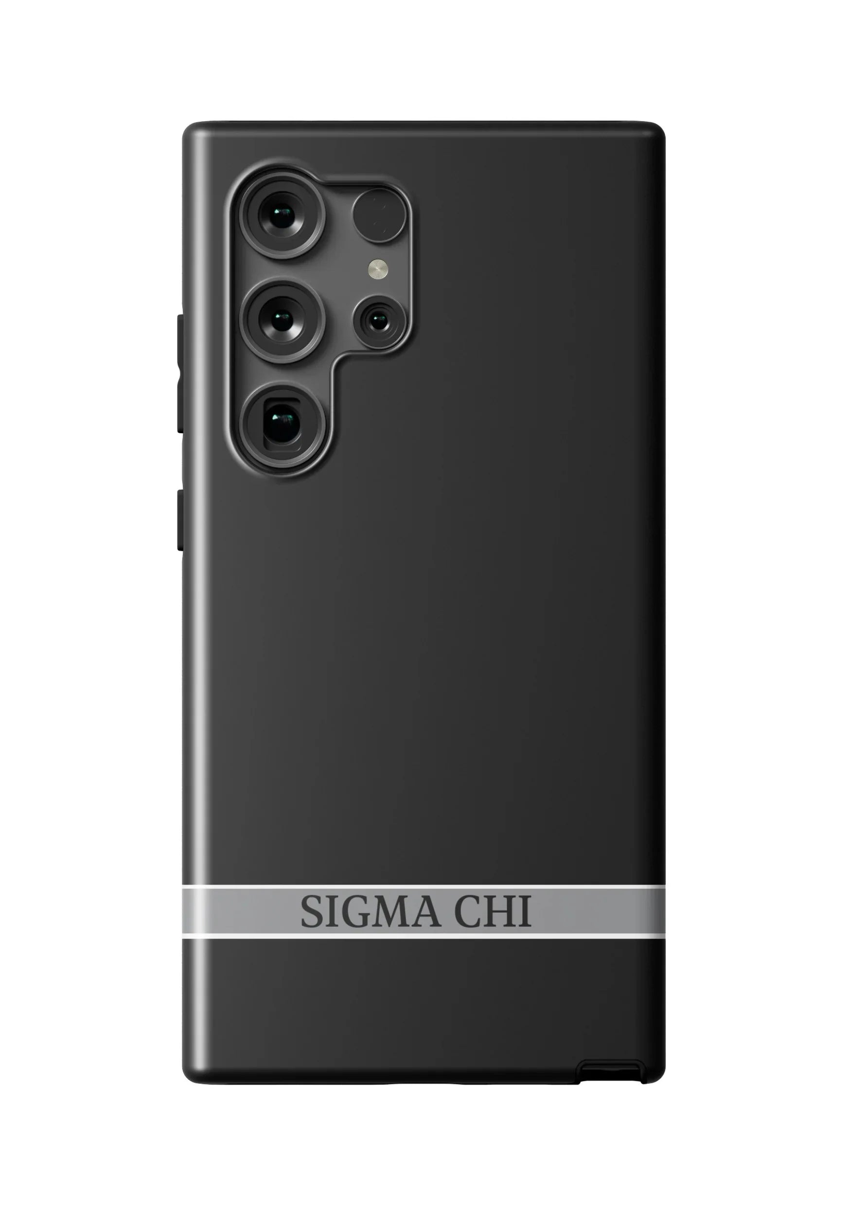 Sigma Chi Samsung Galaxy 25, 24, 23 Mobile Phone Case - Black Matte Mobile Phone Cases