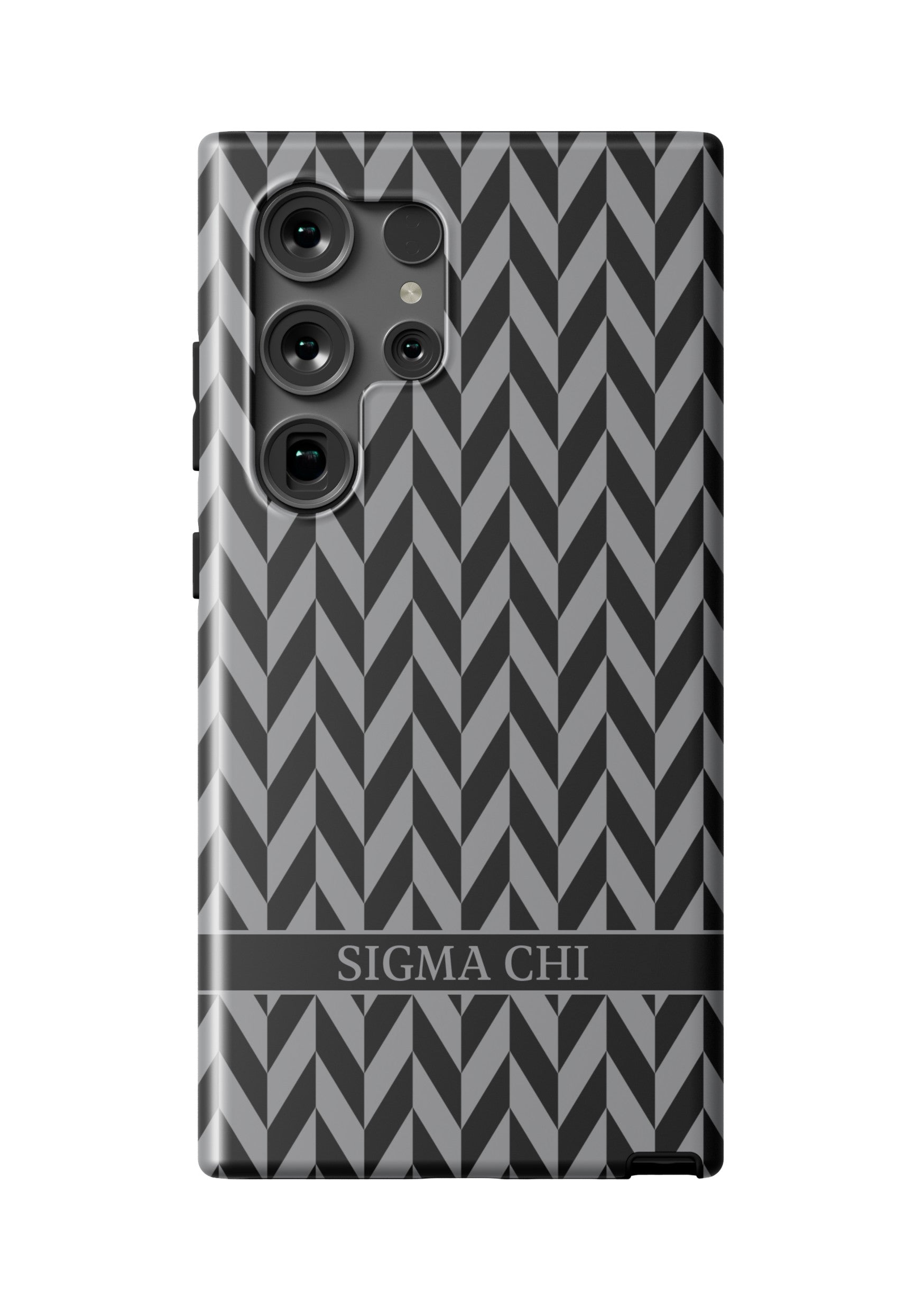 Sigma Chi Samsung Galaxy 25, 24, 23 Mobile Phone Case - Zig Zag Matte Mobile Phone Cases